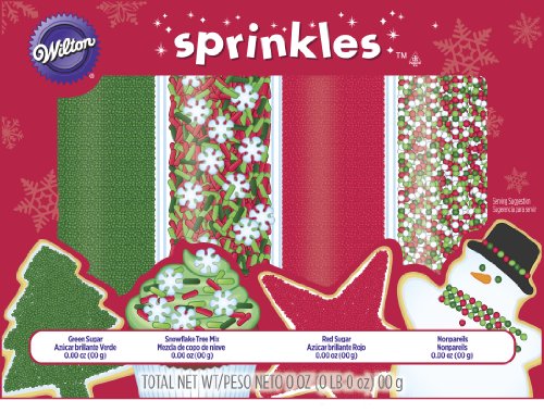 Wilton 4-Pack Holiday Mega Sprinkle Set