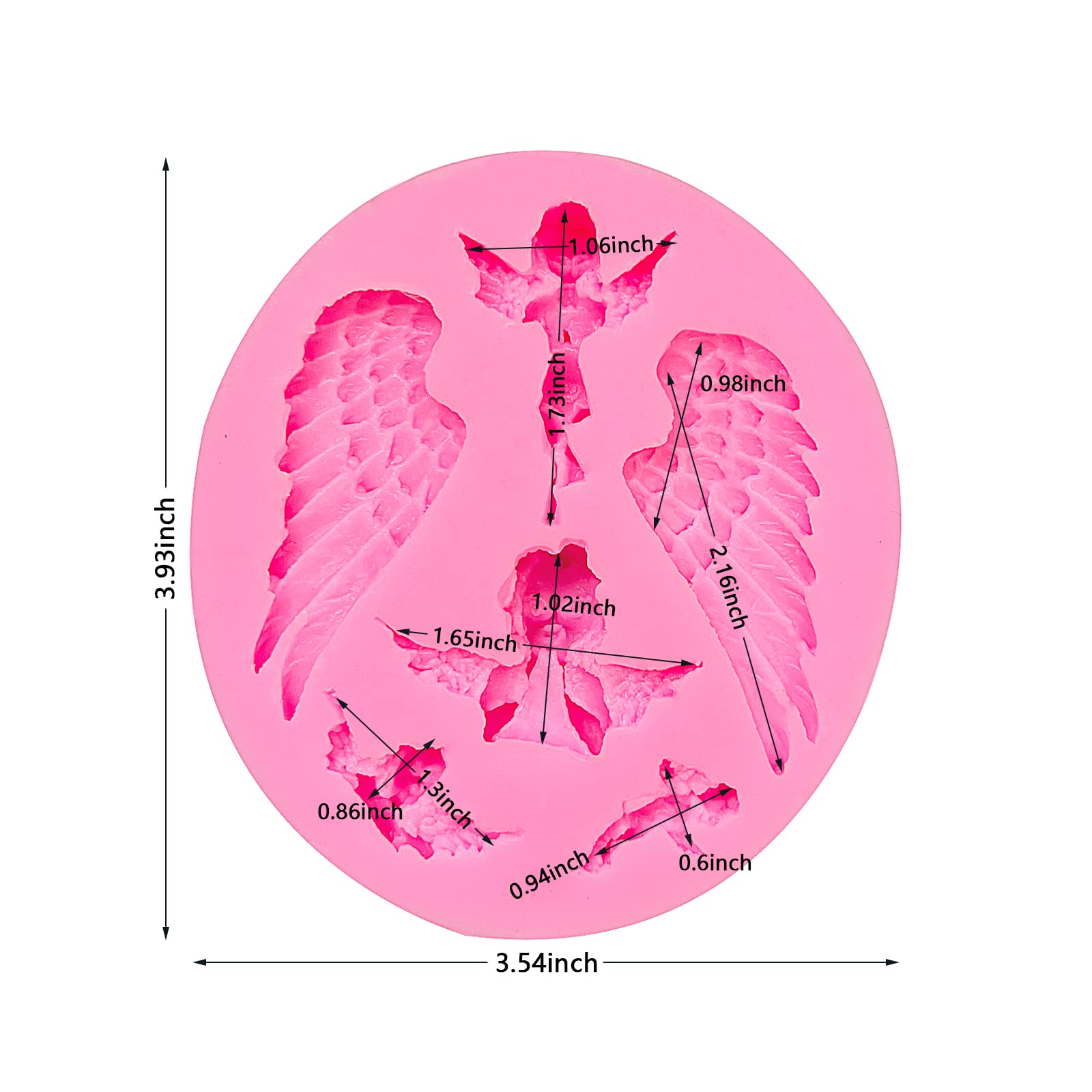 Mujiang Lot De 6 Moules En Silicone Pour Décoration De Gâteau De