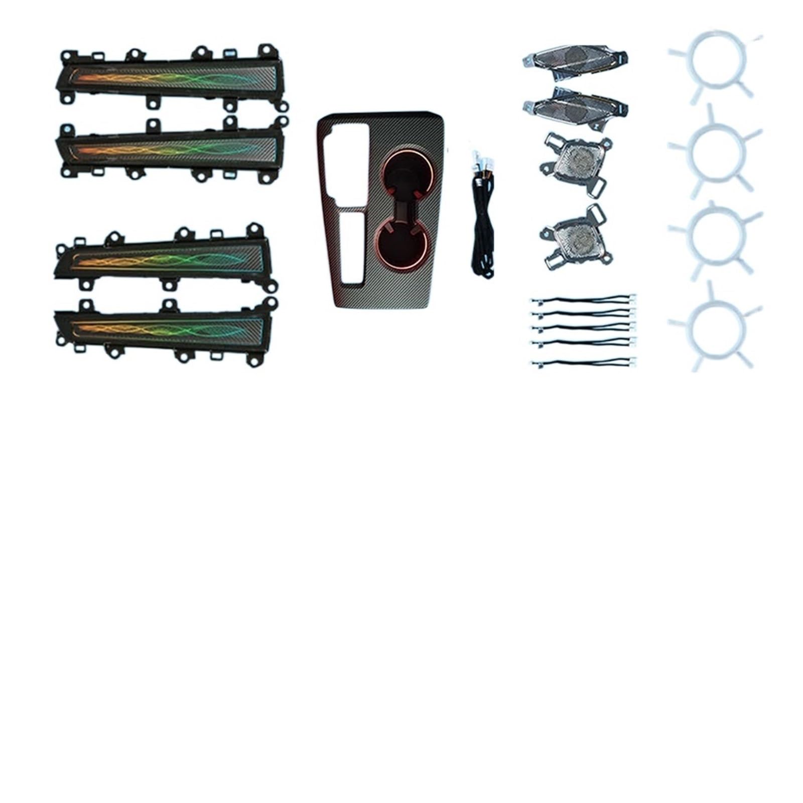 XCZPRKMXY Replacement Inter Door Automotive Led Panel Button Controls Decorative Lights Ambient Ligh Compatible with Compatible with Civic 11TH 2022(Set 1)