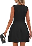 PRETTYGARDEN Summer Dresses for Women 2026 Elegant Classy A Line Business Casual Work Graduation Cocktail Short Dress