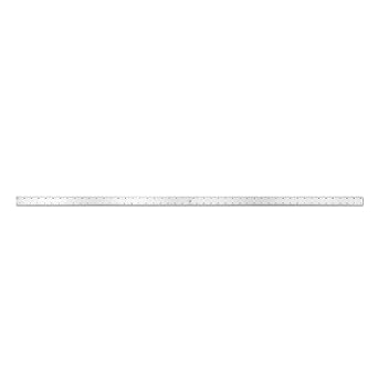 Alumicolor Aluminum Straight Edge with Center Finding Back, 48IN, Silver