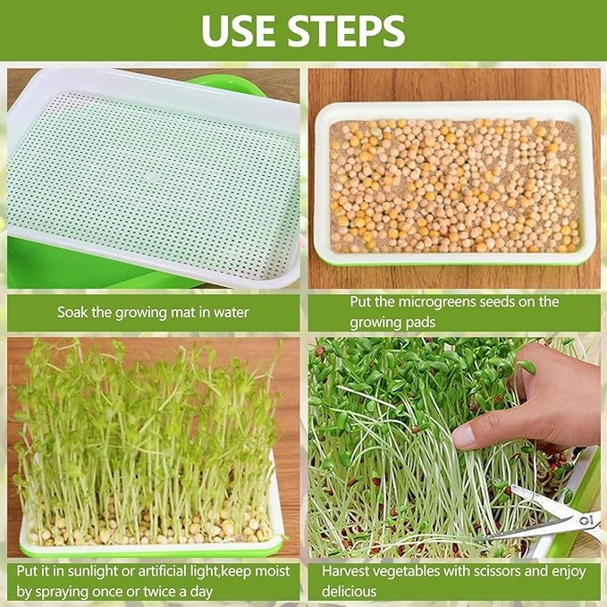 Image of Coco Coir Micro Green Sheet 10 * 20 (Pack of 4)| Coconut Coir Hydroponic Grow Mat |Woven Coco Fiber Growing Pad for Microgreens & Wheatgrass