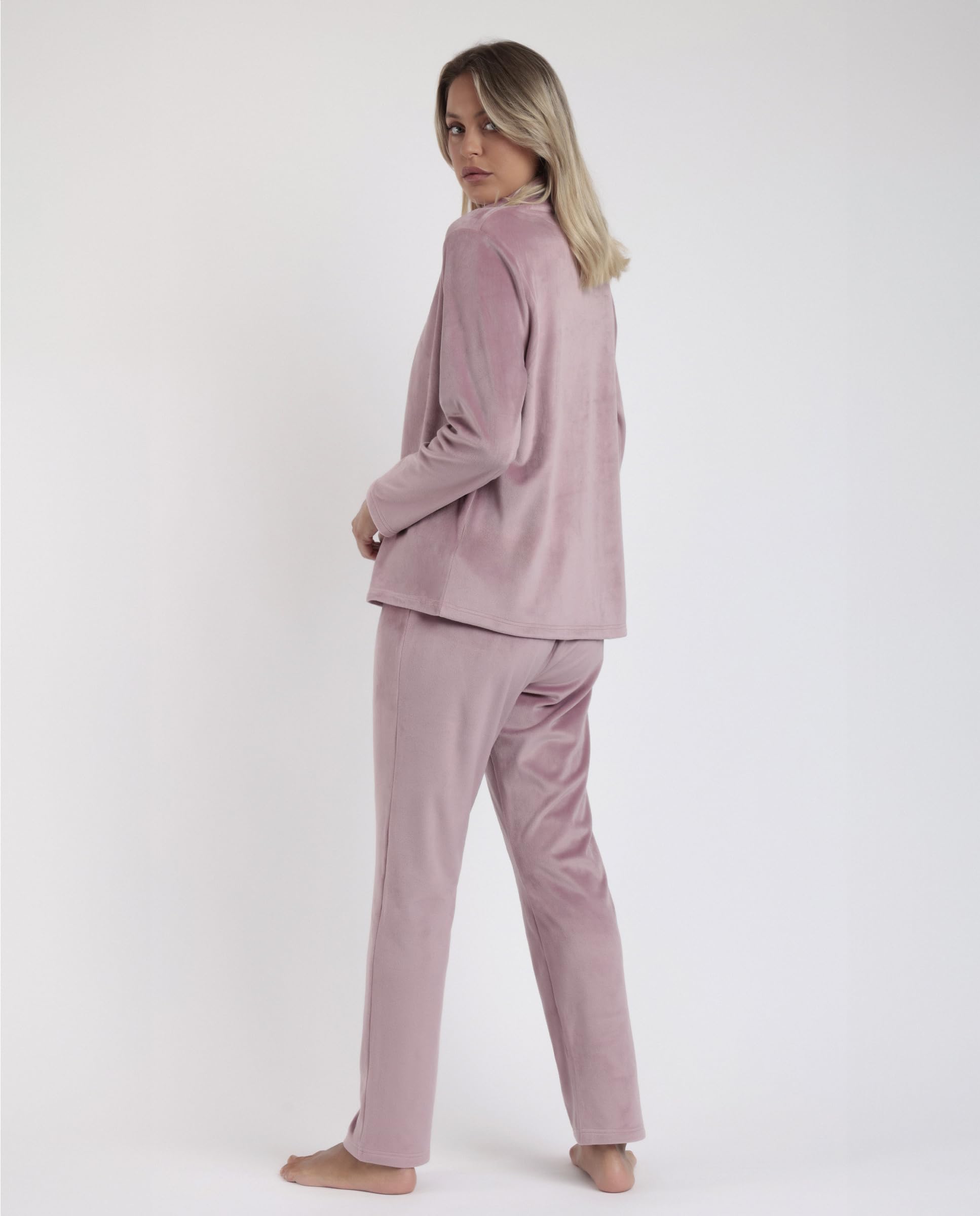 ADMAS Luxury Pigiama a maniche lunghe in velluto Tracksuit da donna
