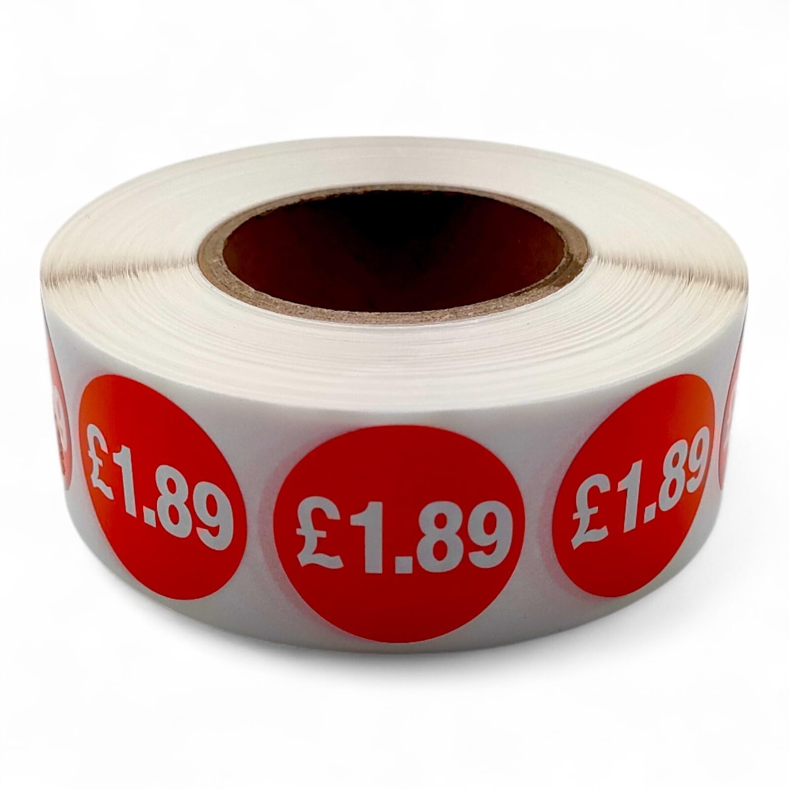 Price Stickers - 1000 Stickers - 25mm Red Self Adhesive Sticky Labels Rolls £1.89