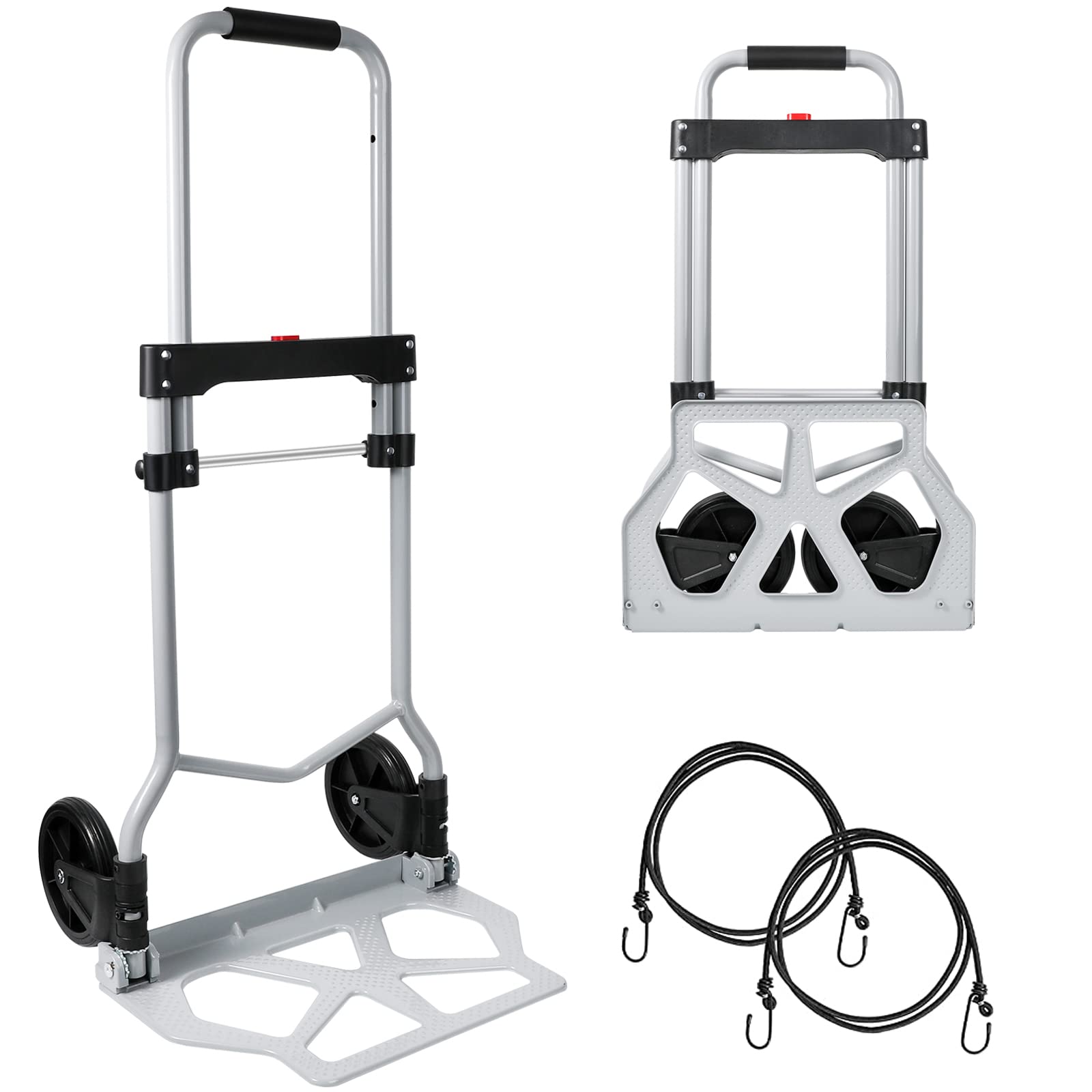 Buy Dolly Cart 220lbs Portable Heavy Duty Aluminum Folding Hand Truck