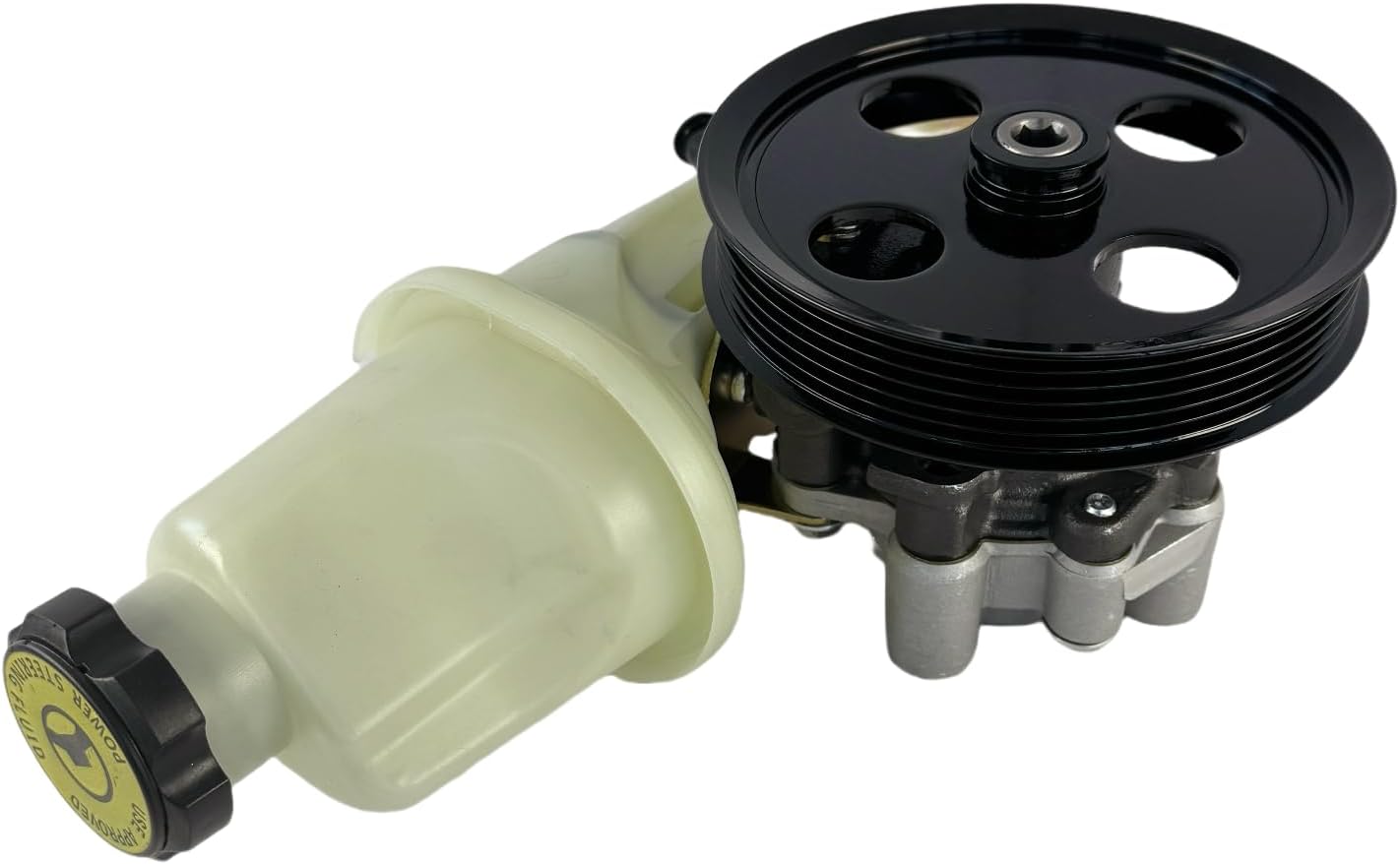 ALADICHE Power Steering Pump with Pulley and Reservoir Compatible with Dodge Dakota 2000-2004 Durango 2000-2003 4.7L(21-4045R)