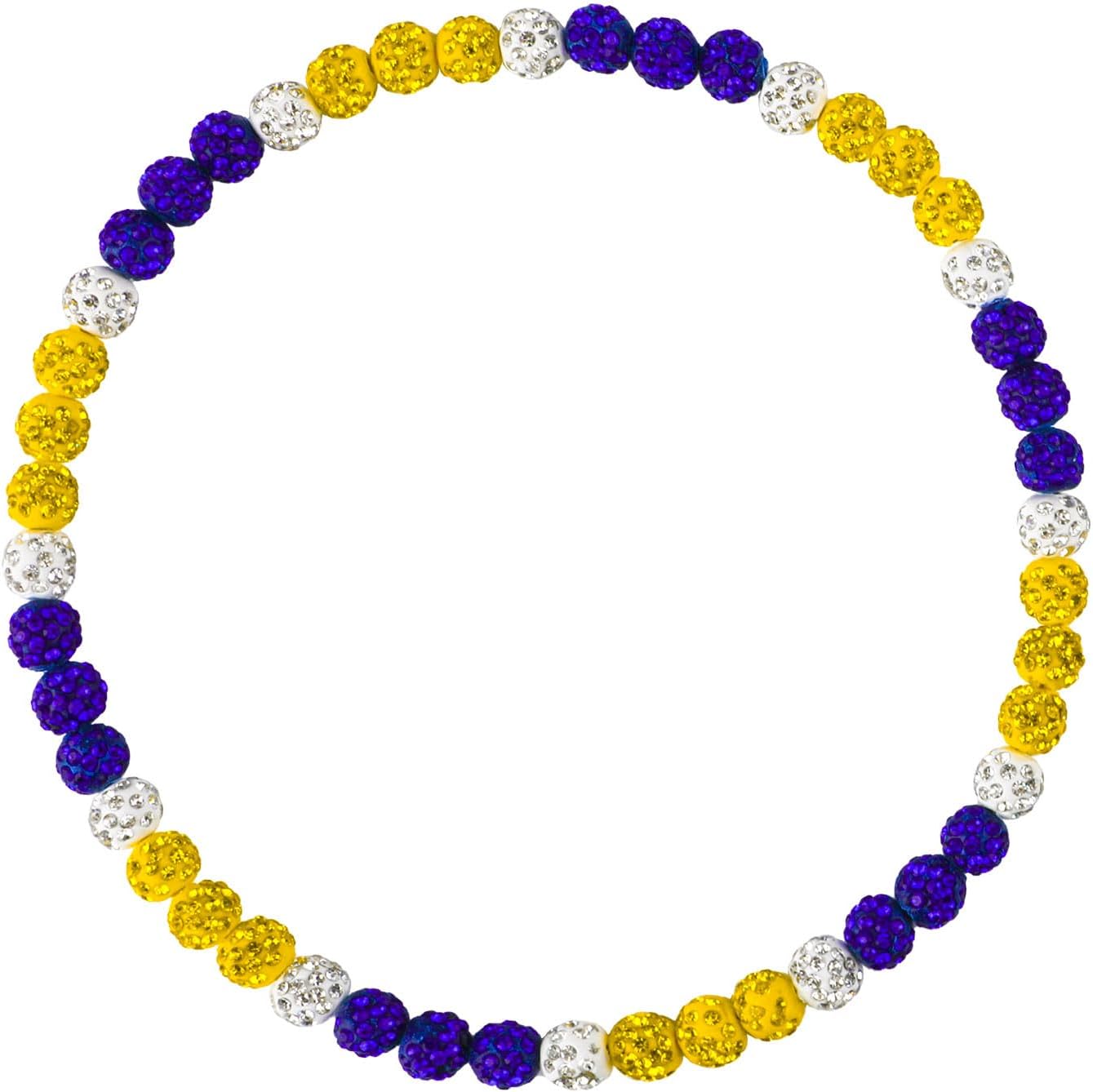 Baseball Beaded Chain Necklace for Men Women,Ice Collection Necklace Diamond Rhinestone Bling Inspired Sports Jewelry 18 inches,Baseball Dirp Accessories gift for team lovers Baseballer Inspired