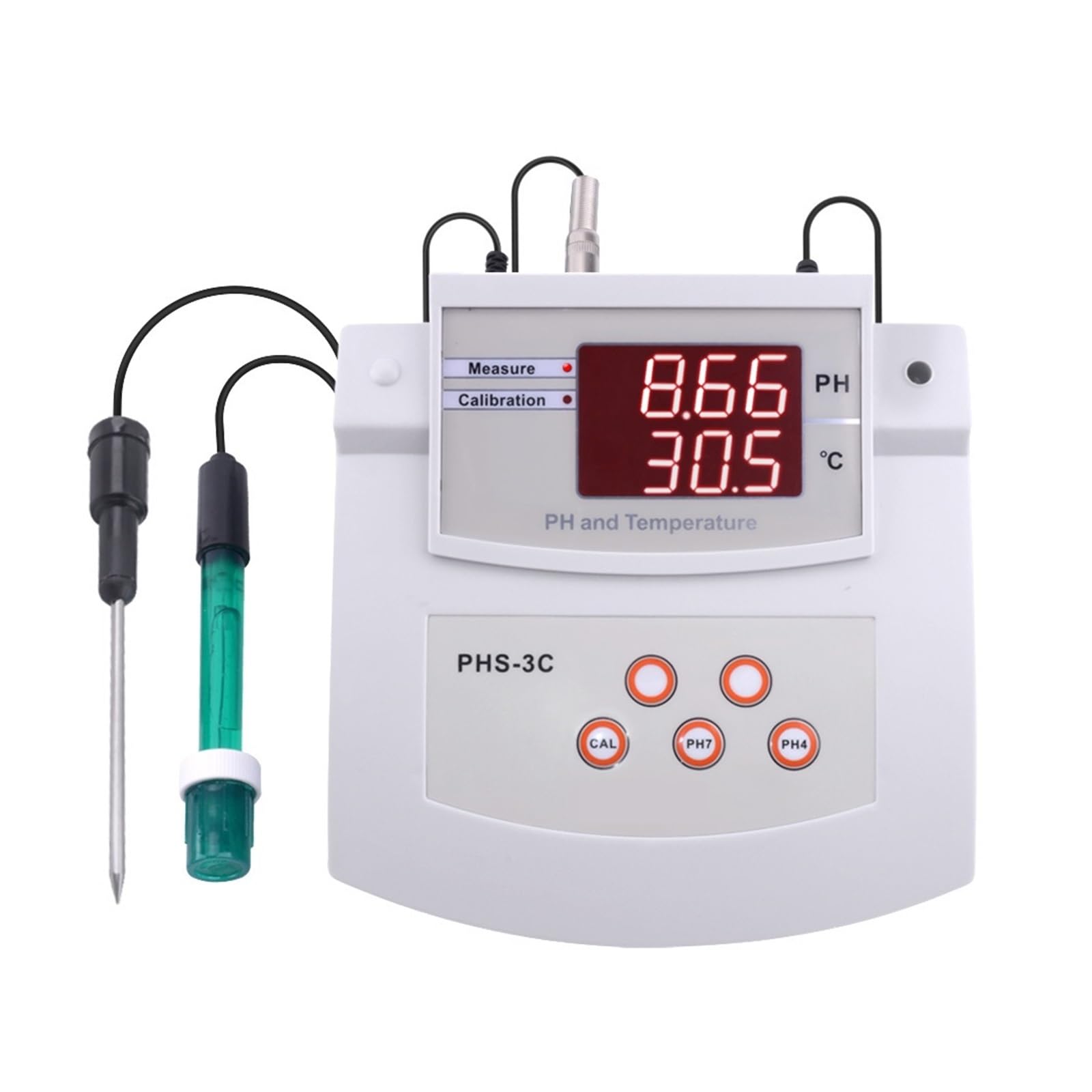 Miernik pH PHS-3C Automatyczna kalibracja Tester pH/temperatury 2 w 1 do analizy jakości wody laboratoryjnej
