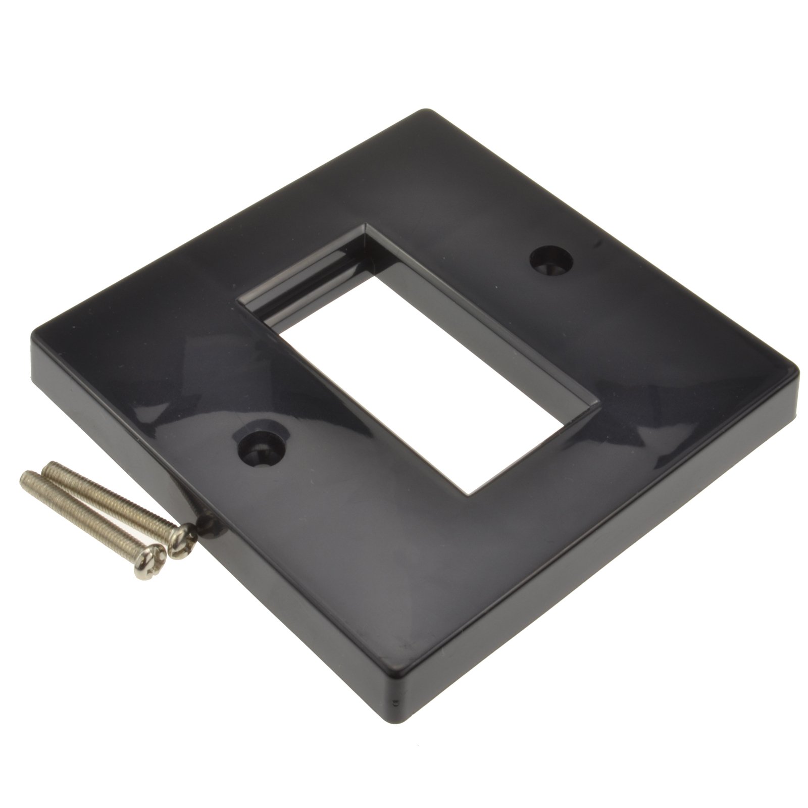 kenable Faceplate 1 Port 86 x 86mm Single Port Low Profile RJ45 Modules Black