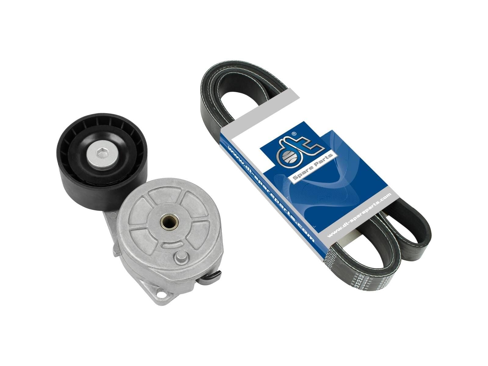 DT Spare Parts 1.31176 Tensor de correa poli V con amortiguador de tensado rodillo tensor