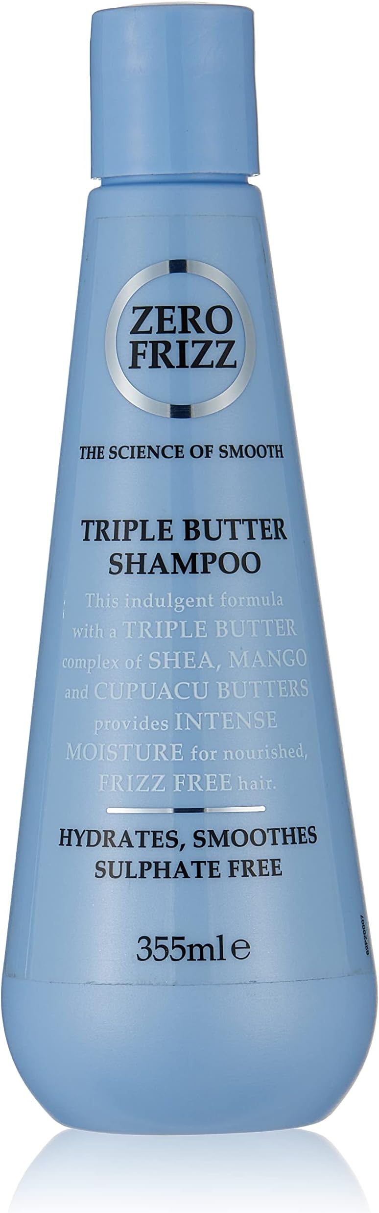Zero Frizz Triple Butter Hair Shampoo | SLS & Paraben-Free | For Dry & Frizzy Hair | Deep Moisture & Frizz Control | Shea, Mango & Cupuaçu Butters | 355 ml