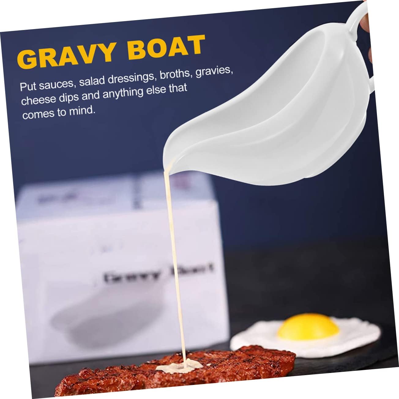 ABOOFAN 1set Modern Gravy Boat Sauce Dispenser Milk Sauce Pot Carafe Lid Restaurant Bar Catering Service Tableware