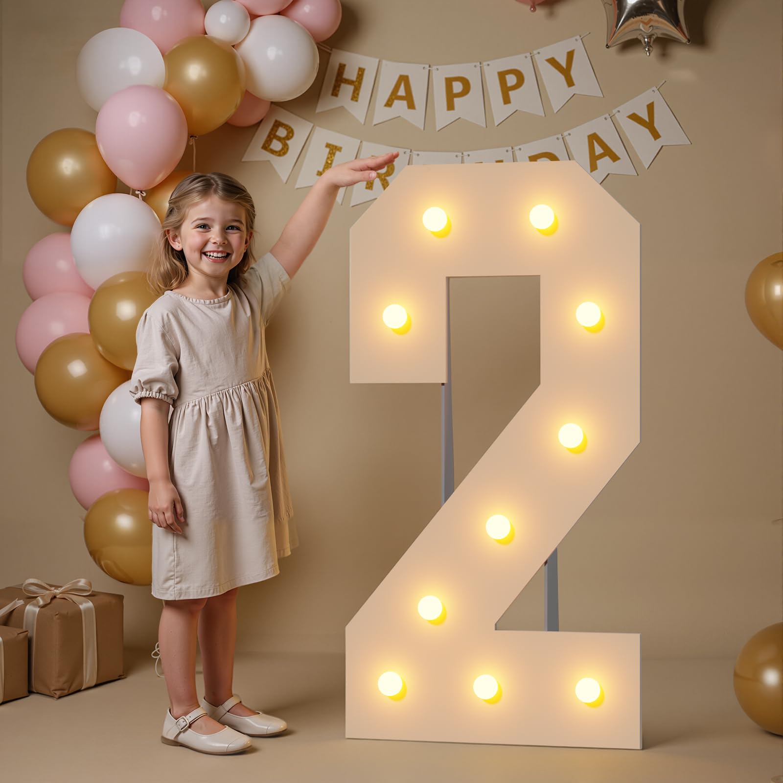 imprsv Lettere dorate per feste di compleanno, baby shower, matrimoni, decorazioni per feste di fidanzamento, grandi lettere per decorazioni per feste, lettera J