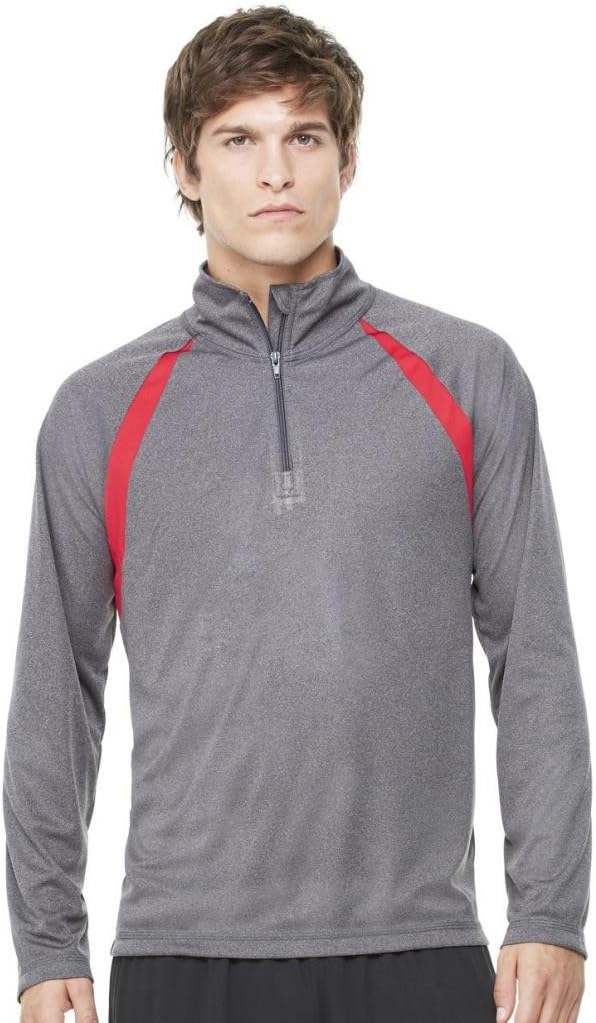 Yoga Clothing For You Mens Moisture Wicking 1/4 Zip Performance Shirt