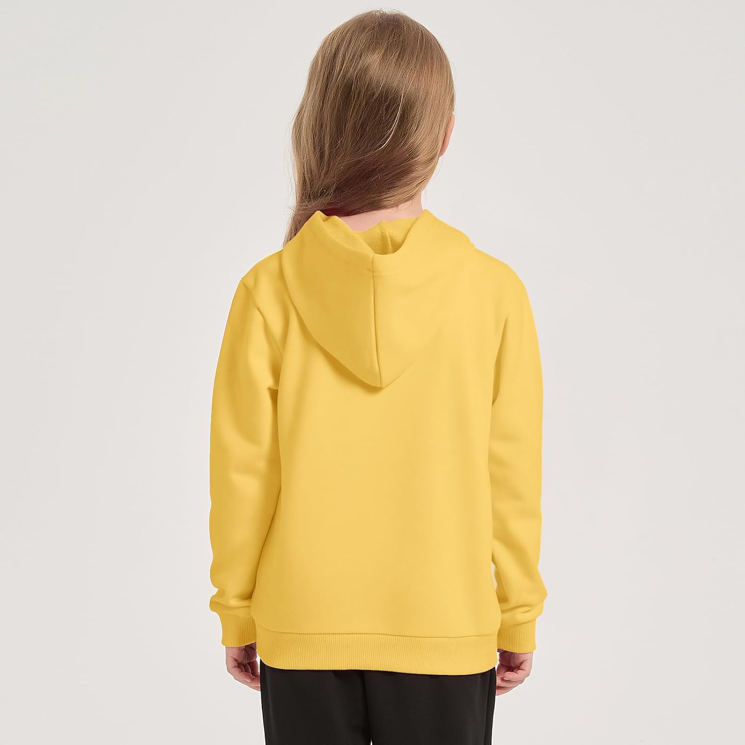 Cotton Kids Hoodie Light Weight Sweatshirt (Thin) with Pockets Long Sleeve Boys Girls Fall Spring Pullover Clothes