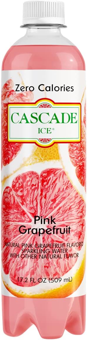Sparkling Water, Pink Grapefruit, 17.2 Ounce (Pack of 12)