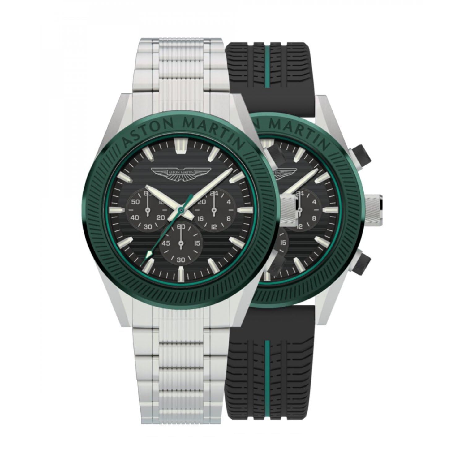 ASTON MARTIN Watch MTIB1F501 Chrono Aml Icon 45mm Spare Band Ersatzlünetten