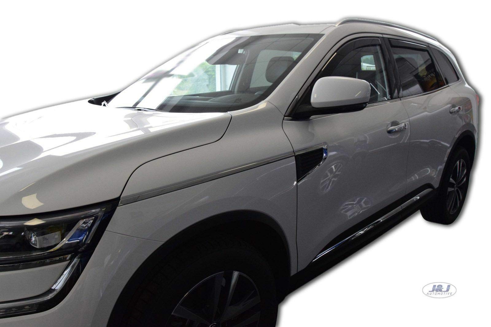 J&J Automotive | Deflettori D'Aria Antiturbo Per Sorento 3 III 2015-2020, Set di 2 Pz, Nero, Antivento, Antipioggia, Fume' Oscurati
