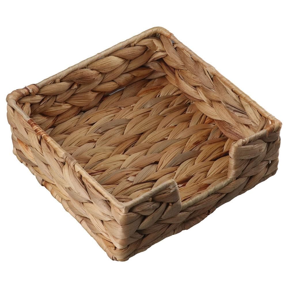 Portatovaglioli in giacinto d'acqua: Portatovaglioli in rattan Cestini di vimini Tovagliolo Vassoio da portata Vassoio for l'organizzazione del trucco Scatola portaoggetti da scrivania for tavoli da c