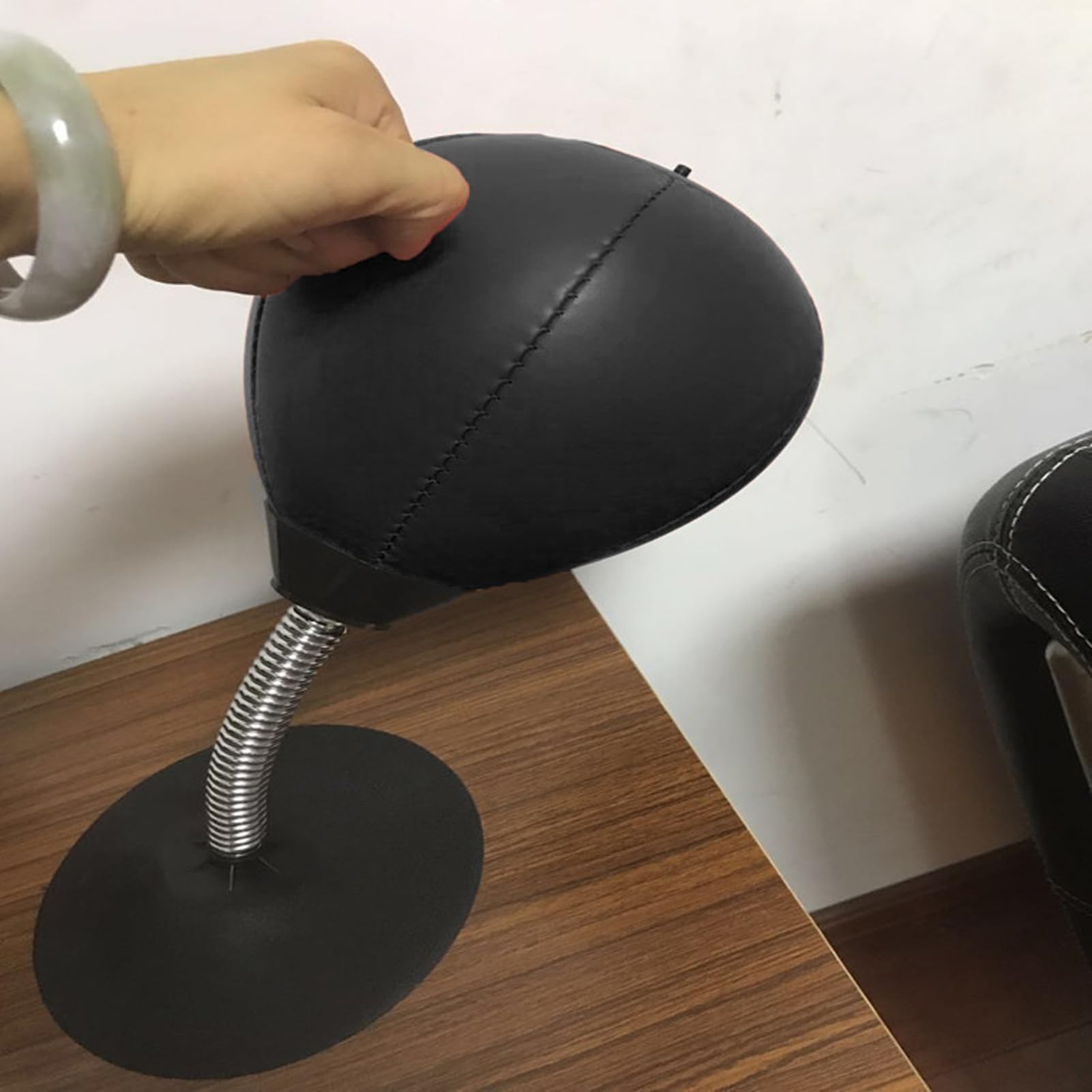 Sac De Frappe De Bureau – Ventouse, Cuir PU, Ballon Réactif, Antistress, Pour Maison/Bureau/École, Homme/Femme/Enfant