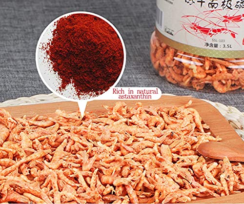 Aquarium Tropical Fish Food Shrimp Dried Pond Fish Food Shrimp Dried Frozen Krill Carnivores Turtle Flowerhorn Cichlid Koi Zebrafish Arowana Blood Parrot Fish Feed (8.46 Oz) #TOP4