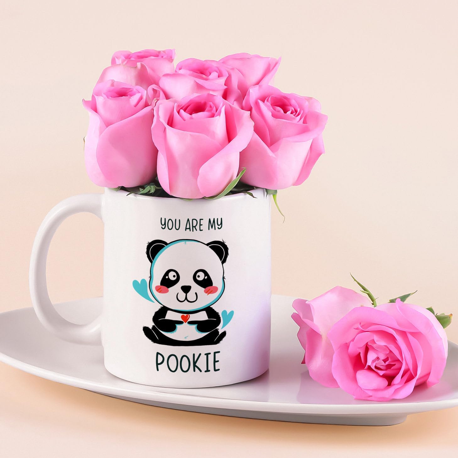 FNP Pookie Potion Rosy Mug For Birthday Gift, Anniversary Gift, Women's Day Gift, Valentine's Day Gift & Gift For Special Occasion, Wedding Flower Bouquet, Fresh Flower Wedding Gift-image-5