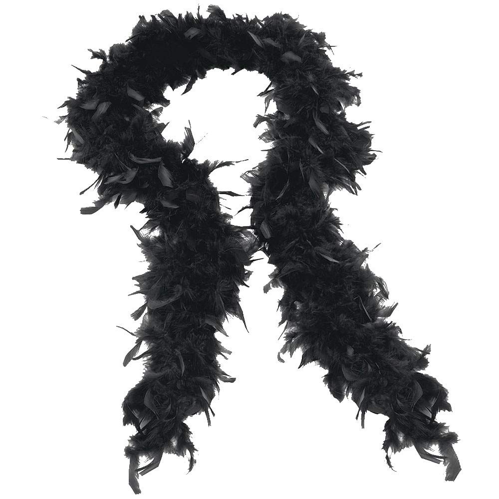 Feather Boas Multipack, Feather Boas, Glow Sticks Party Packs, Feathers, Light Up Headband For Diy Wedding Party Dancing Halloween Christmas Costume Home Decoration (black)