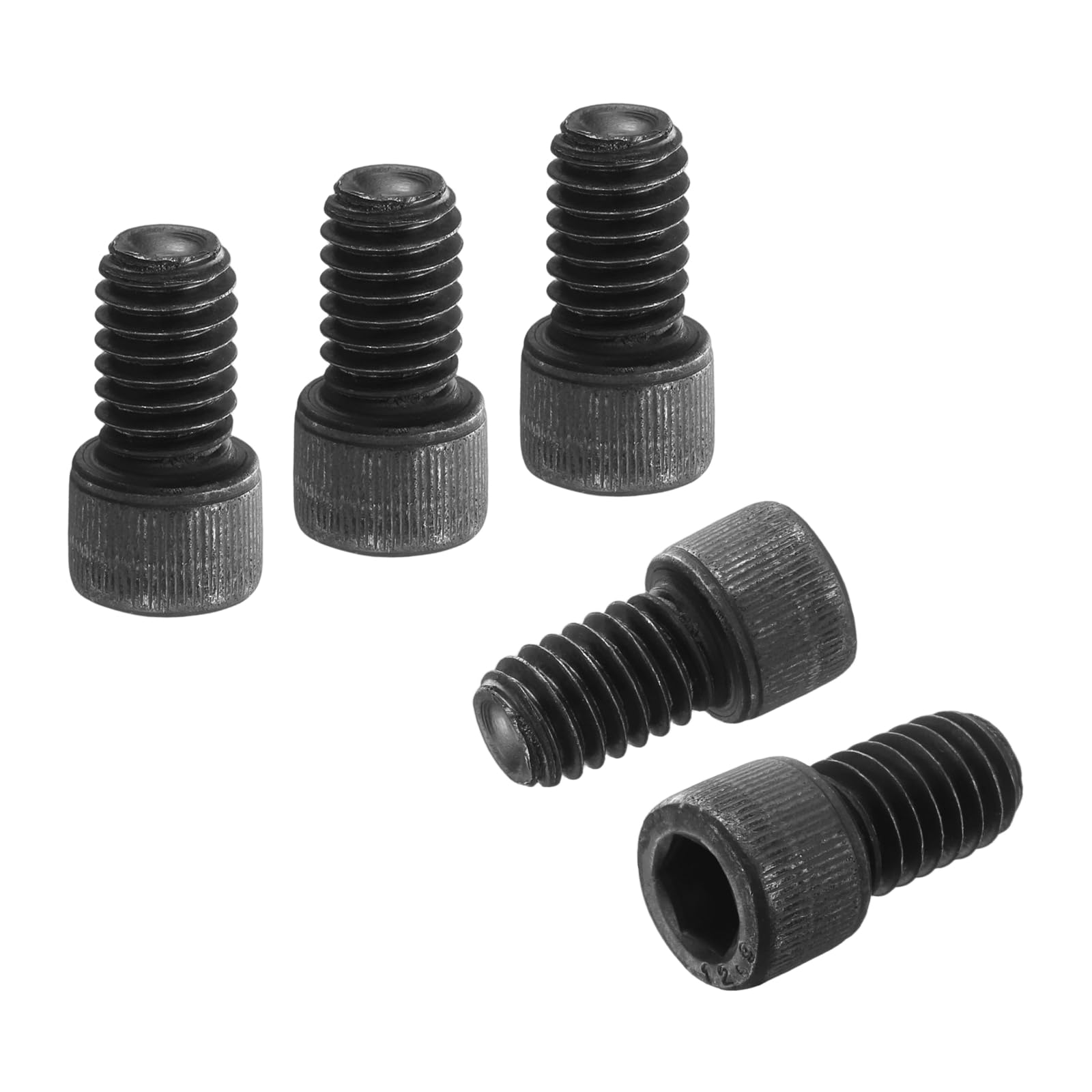 PATIKIL 5/16"-18 x 1/2 Socket Head Cap Screws Bolts, 20Pcs Carbon Steel Hex Head Metric Screws for Door Road Bicycle Mountain Bike Auto Ship Communication Equipment, Black