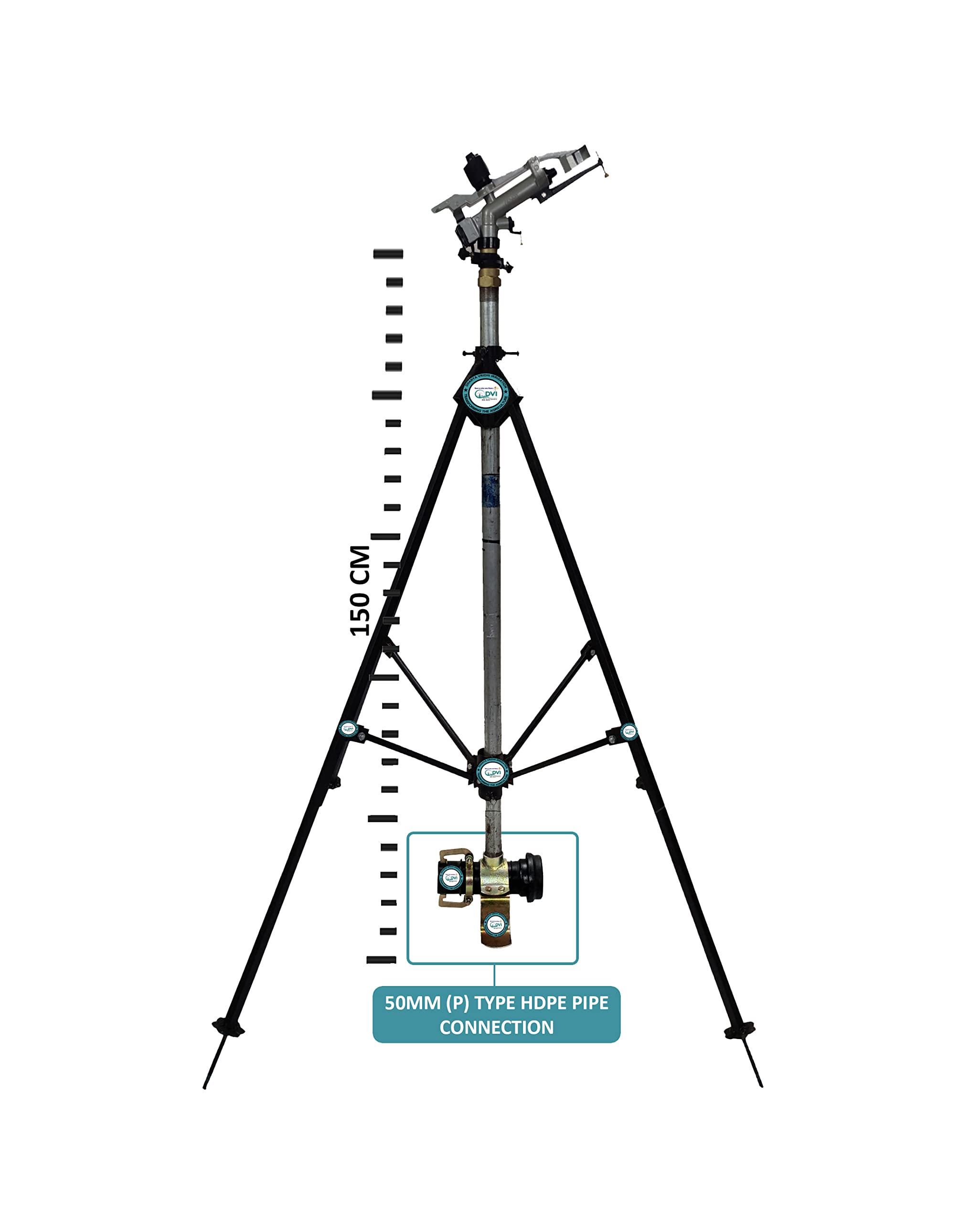 AUTOMAT RAIN Gun (P) Type Complete Set 1.25INCH with 4ft Riser Pipe, 4Leg Height Adjustable Stand, Rubber Washer, Foot Batten, Adapter, Clamp and Endcap (50MM) (B096YB2BRN) Amazon Price History, Amazon Price Tracker