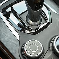 Vista 4 de Tapa de plástico ABS para consola central de Alfa Romeo Giulia Stelvio 2017, color negro brillante