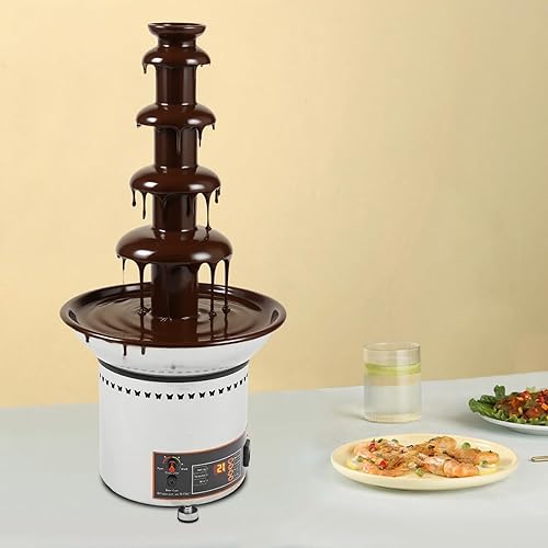 Miniatura 6 de 5-Tier Electric Chocolate Fountain Machine, Commercial Stainless Steel Chocolate Fondue Fountain Machine, Melting Cheese Chocolate Sauce Fountains,