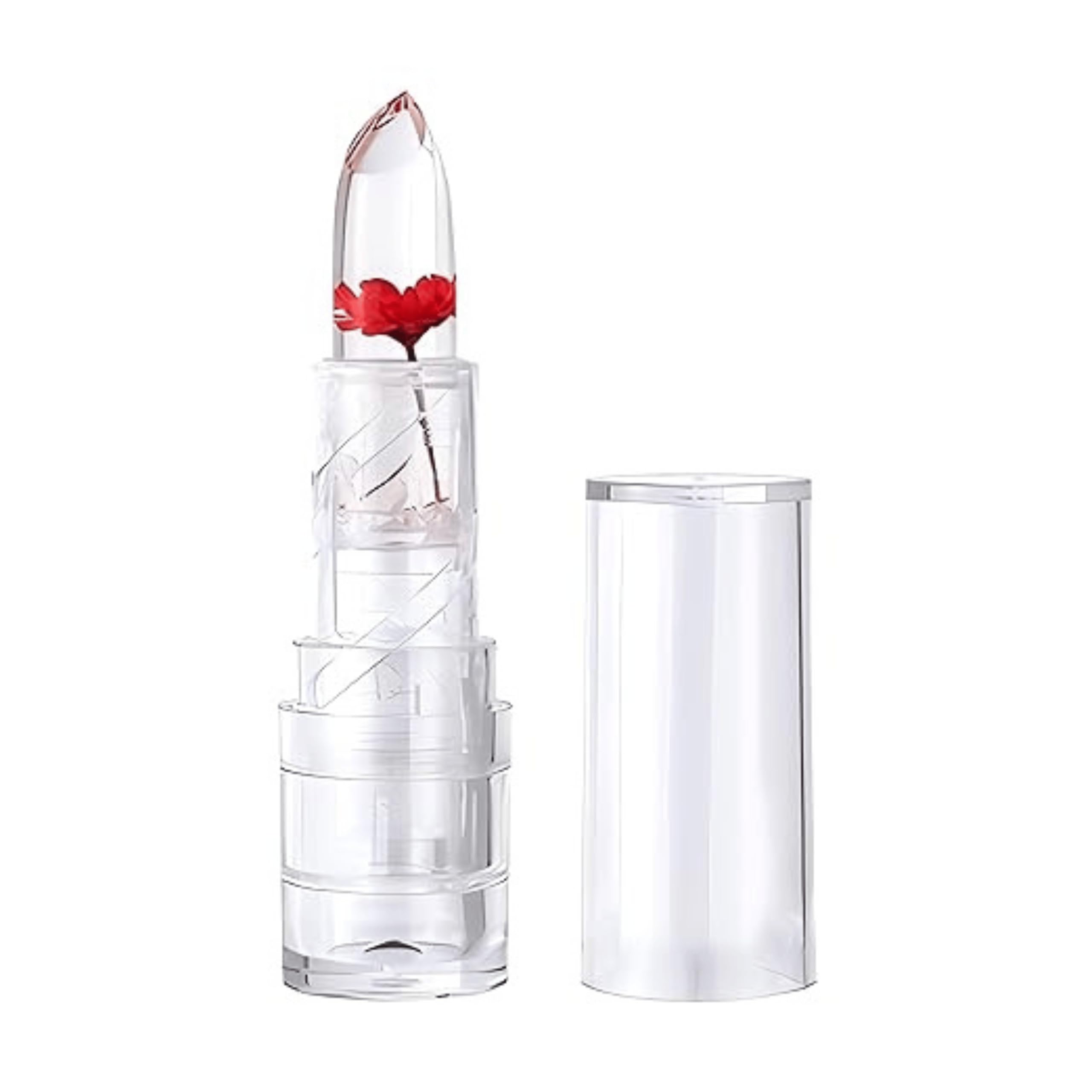 Flower Jelly Lipstick – Moisturizing Color-Changing Lip Balm with Real Flower Inside | Hydrating Clear Lipstick for Soft & Glossy Lips | Gift for Girls & Women-picture-32