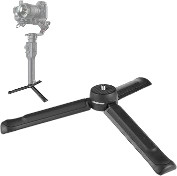 MINIFOCUS Camera Tripod, Desktop Tabletop Stand Compact Tripod with 1/4" Screw, Phone Tripod Stand for Gimbal Stabilizer Webcam Phone Holder Selfie Stick and All DSLR Cameras