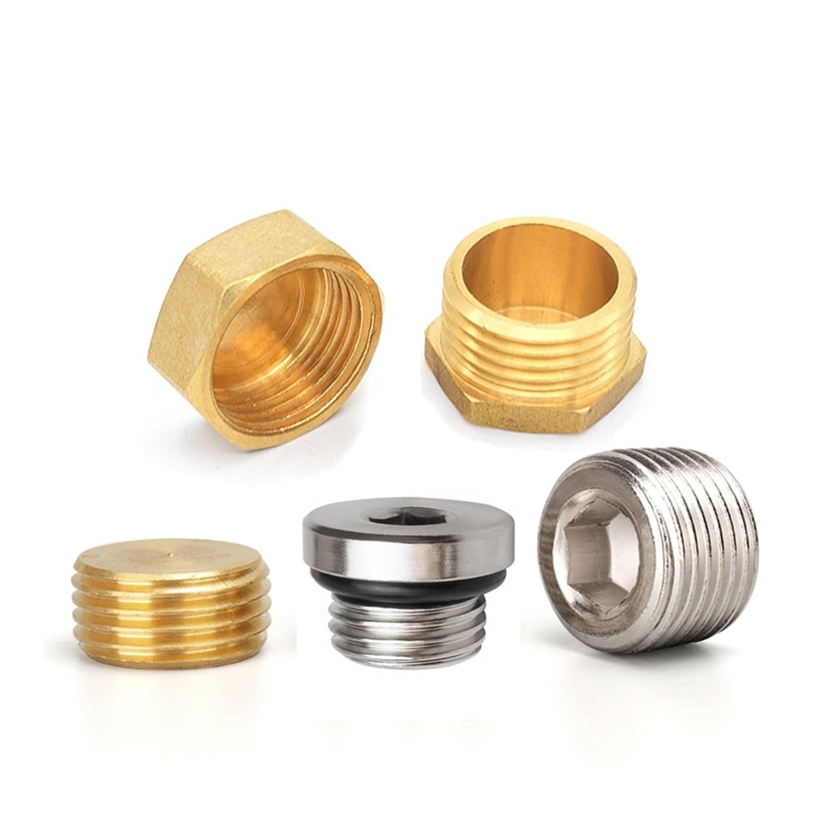 Mosiężna Złączka Smarownicza Z Gwintem Zewnętrznym, Łbem Sześciokątnym, Rozmiary Od 1/8" Do 1".(10pcs Female Plug,3/4")