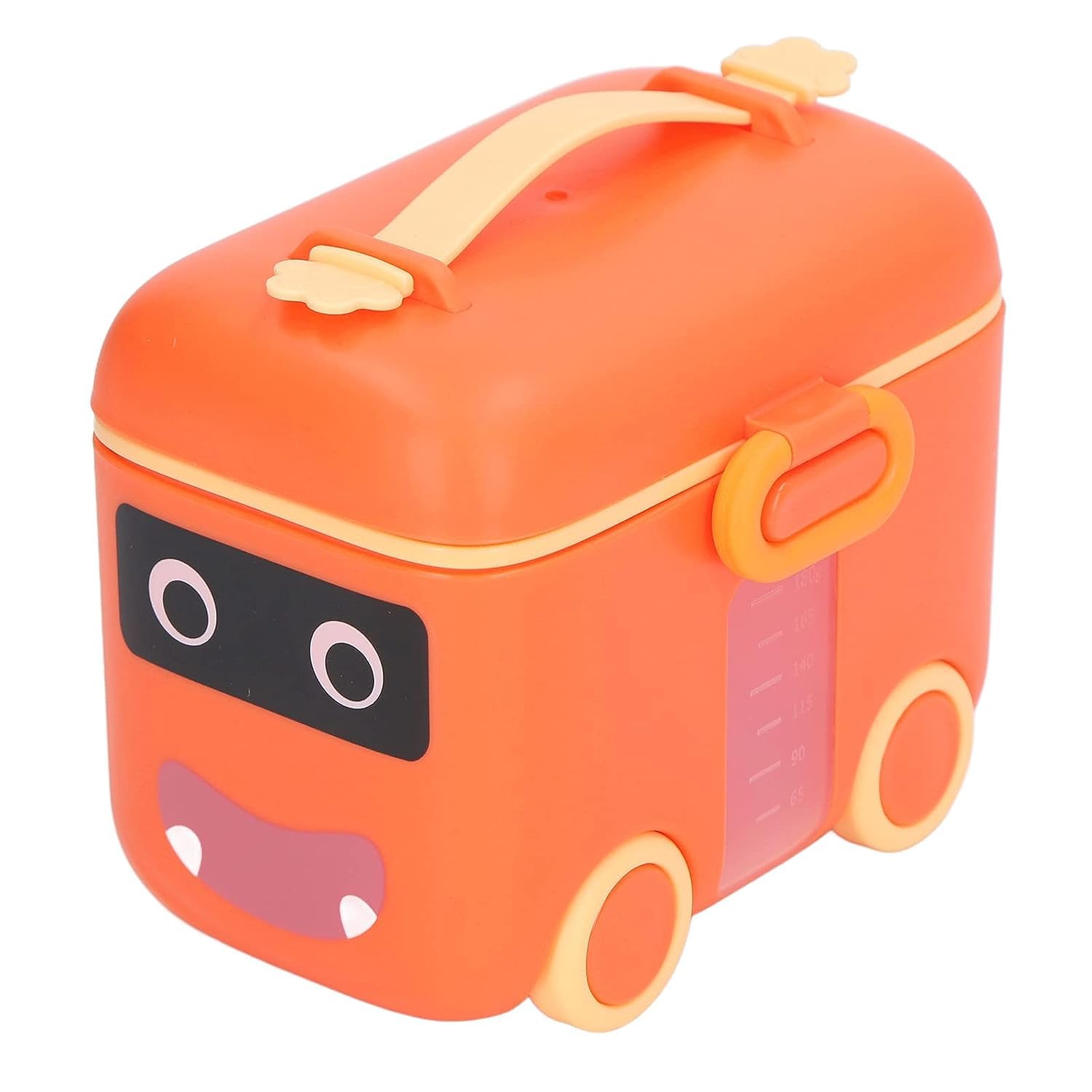 HOLLIO First Feed Box for Baby, Powder Box Containers with Lids and Spoons Kids Milk Powder Box Multi-Functional Meal Box 180gram (Orange)-image-22