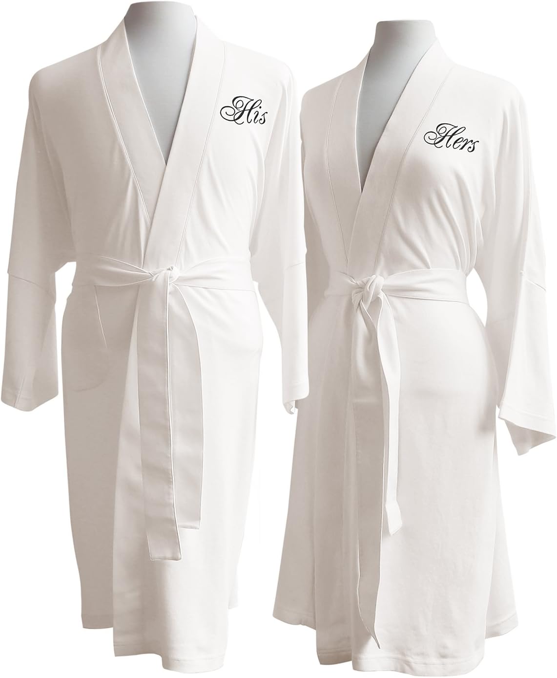 Luxor Linens LUXA House - Waffle Bathrobe - 100% Egyptian Cotton - Unisex/One Size Fits Most - Light Blue - 1 Piece