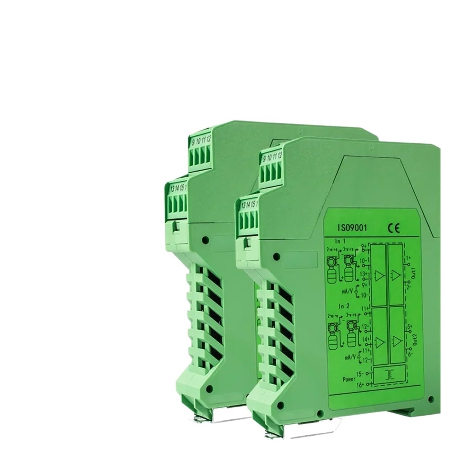 PVTLCYBI 4 20ma Signal Isolator 1 In 1 Out Signal Converter Isolator 0-10V to 4-20mA DC Galvanic Signal Isolation(0-10V,Input 4-20mA)
