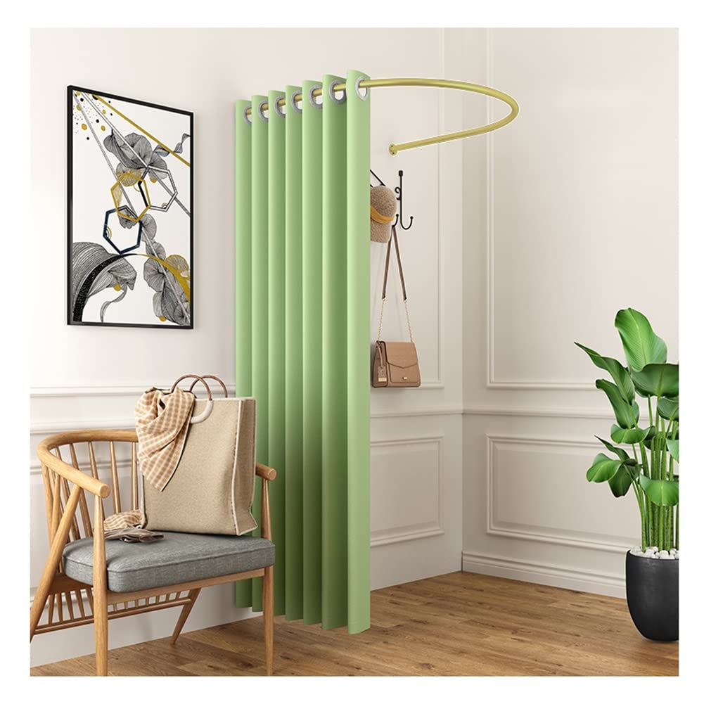 Amazon.com: Retail Dressing Room Kit - Clothing Store Fitting Room -  Semi-Circle - U Type Metal Curtain Rod - Wall Mount Changing Room