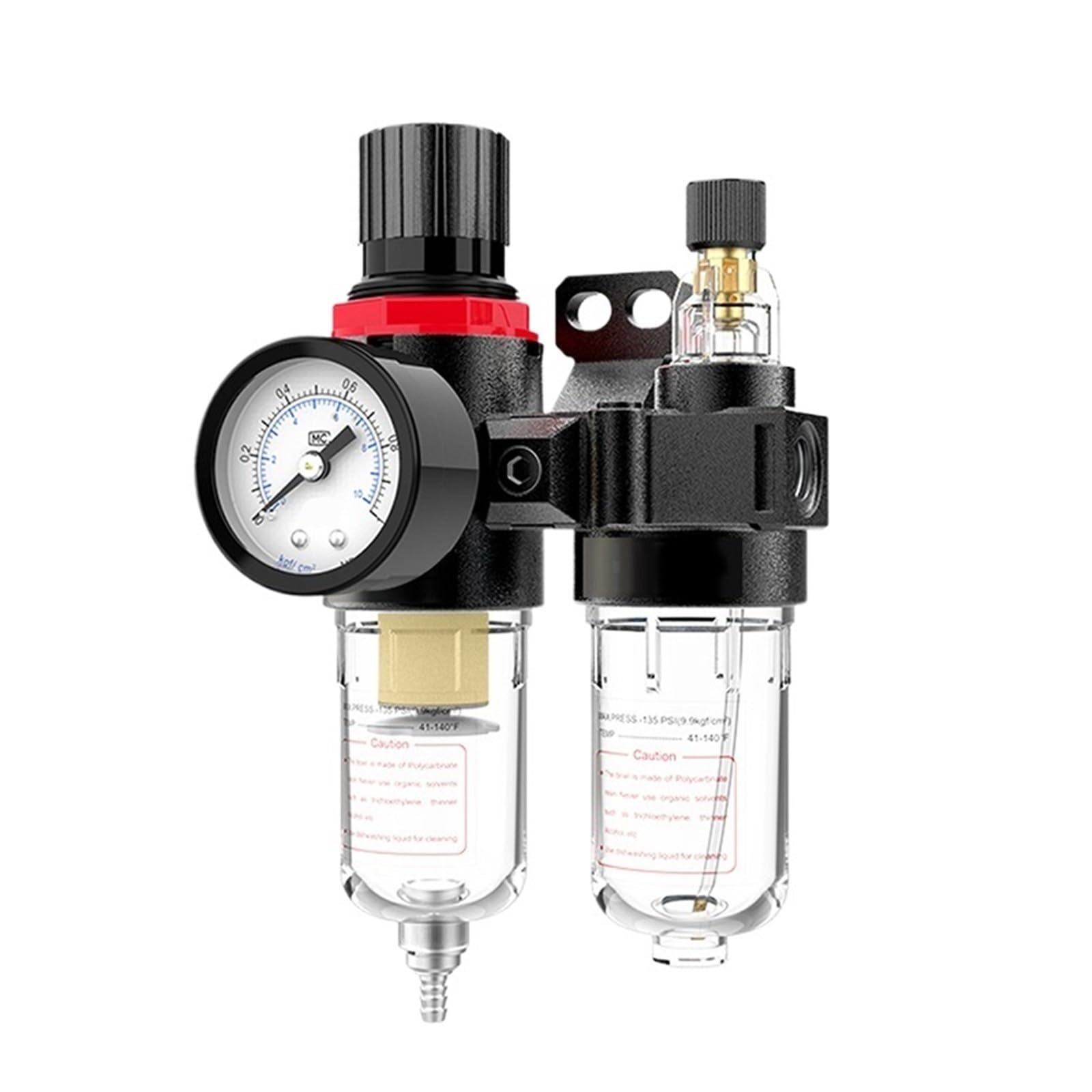 1 filtro regulador separador de agua y aceite AFC2000, filtro de trampa, aerógrafo, compresor de aire, reducción de presión 1/4 (AFC2000)