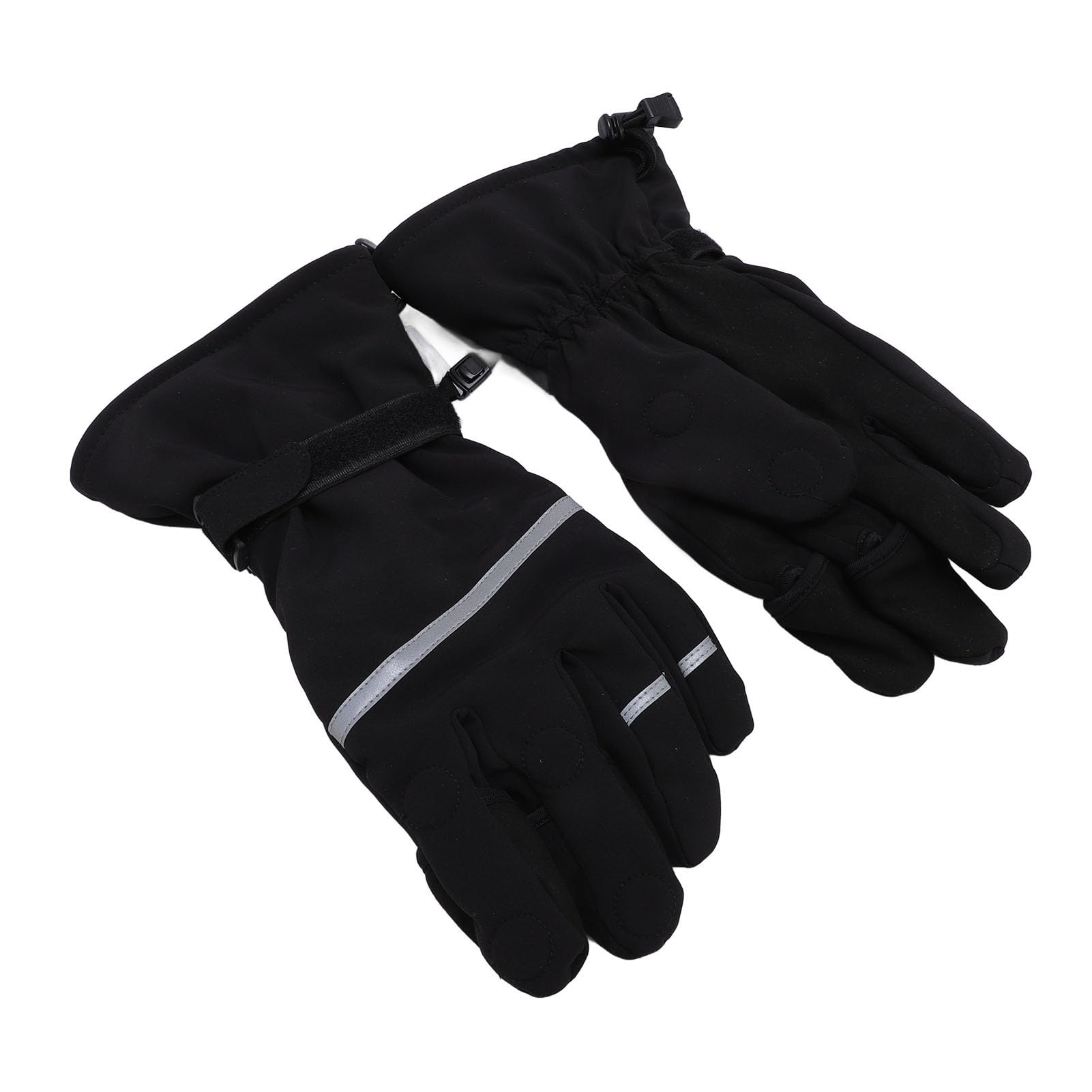 Fabater Wasserabweisende Angelhandschuhe mit Magnetschnalle und 3 Geschnittenen Fingern für Winterfotografie, Schwarz, 1 Paar