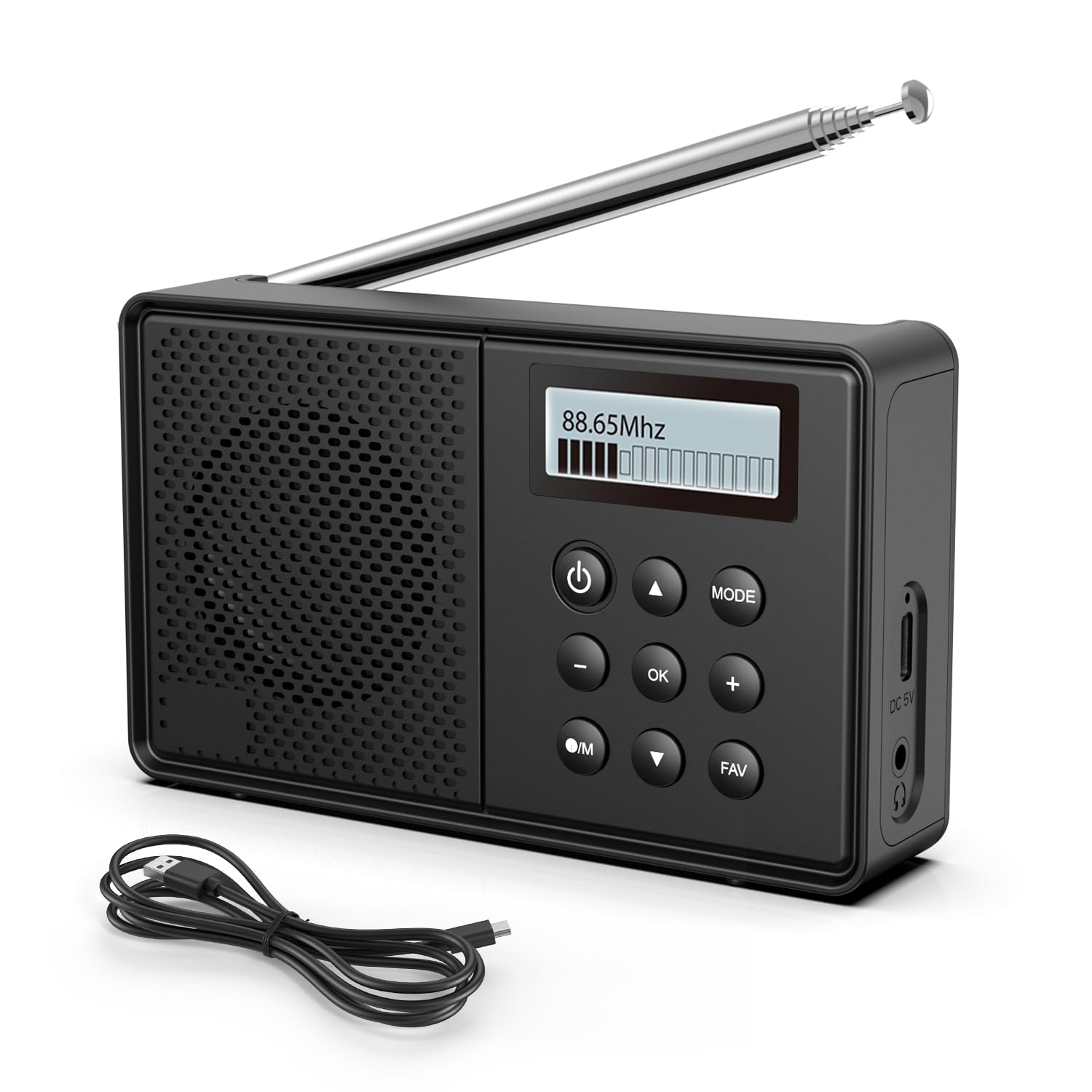 Radio Portatile Arafuna DAB/FM Con Bluetooth - Sveglia Doppia E Batteria Ricaricabile - Foto 6