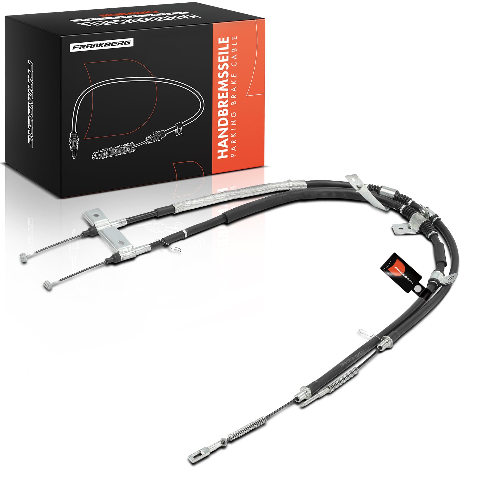 Frankberg Cable del freno de mano Trasera Compatible con Rexton/Rexton II GAB 2.7 XDi 2.7 D 4x4 2.7 XDi 4x4 2.9 TD 2.3 RX230 4x4 3.2 RX320 4x4 2002-2025 Replace# K17448,4901008101