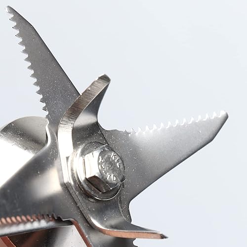 Miniatura 6 de Cuchilla de repuesto compatible con JTC OmniBlend TM800 767, 8 cuchillas-unidad cortador para exprimidor, batidora, batidora, 2L, interruptor de