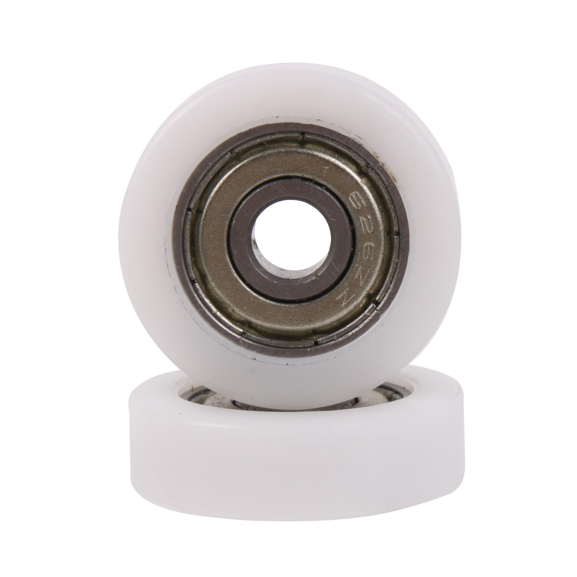 CNBTR Model 626ZZ Flat Bearing Pulley Wheel 6x26x8 mm White for Door Pack of 8