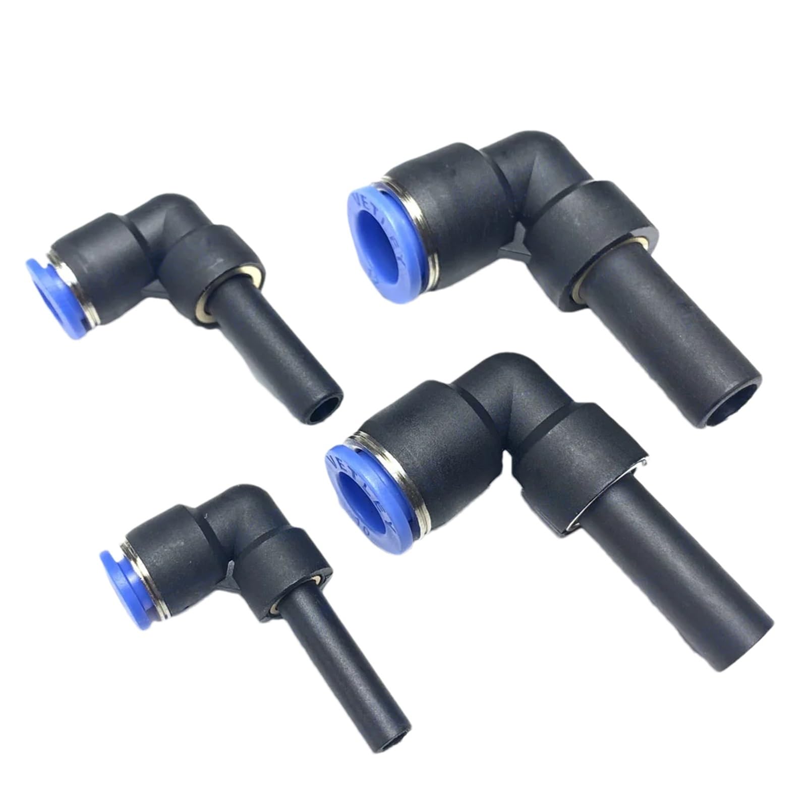 Connecteur rapide pneumatique PLJ, levier coudé, coude à insertion tubulaire, 10 pièces(PLJ3-8)