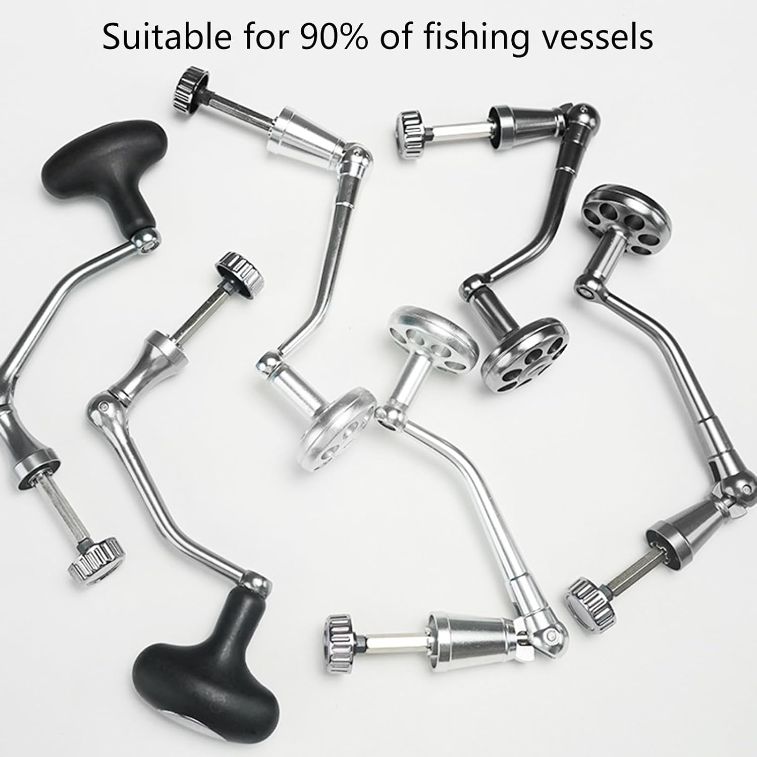 Aluminum Alloy Fishing Reel Handle Grip Replacement Reels Power Handle Knob Rotating Reel Handle Rockers Arm Grip