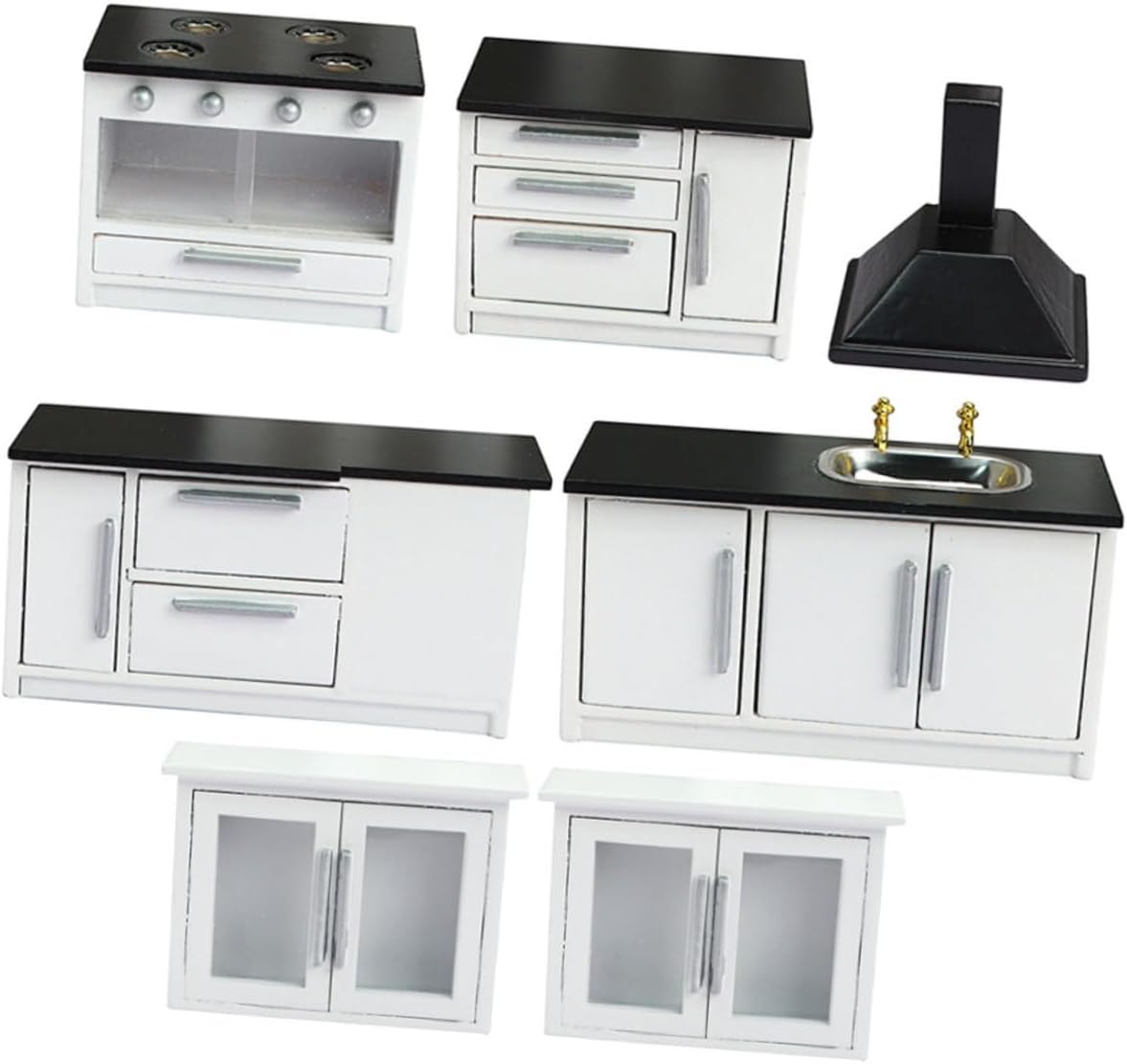 BESPORTBLE 1 Set Miniature Kitchen Model Furniture Ornament DIY Mini Gas Stove Adornment for Dollhouse for Unique Home Decor and Photography Props