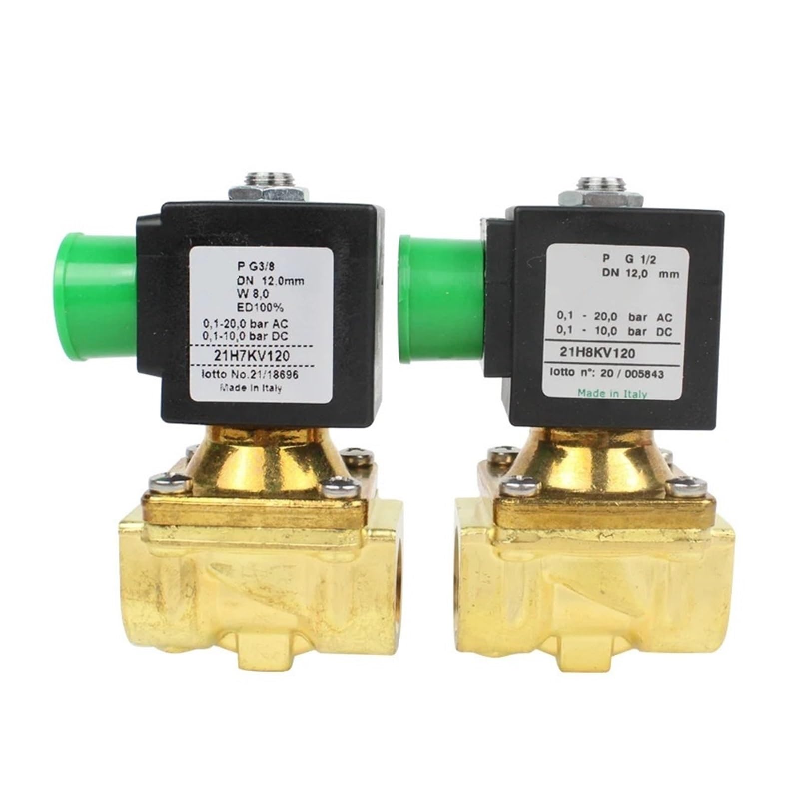 WQGQPXOB 21H7KV120 21H8KV120 21H9KV180 DN15 1/2 DN20 Normally Closed 12V 220V 24V 110V for Water Air DN10 24VAC(21h7kv120(8w) dn10,220VAC)