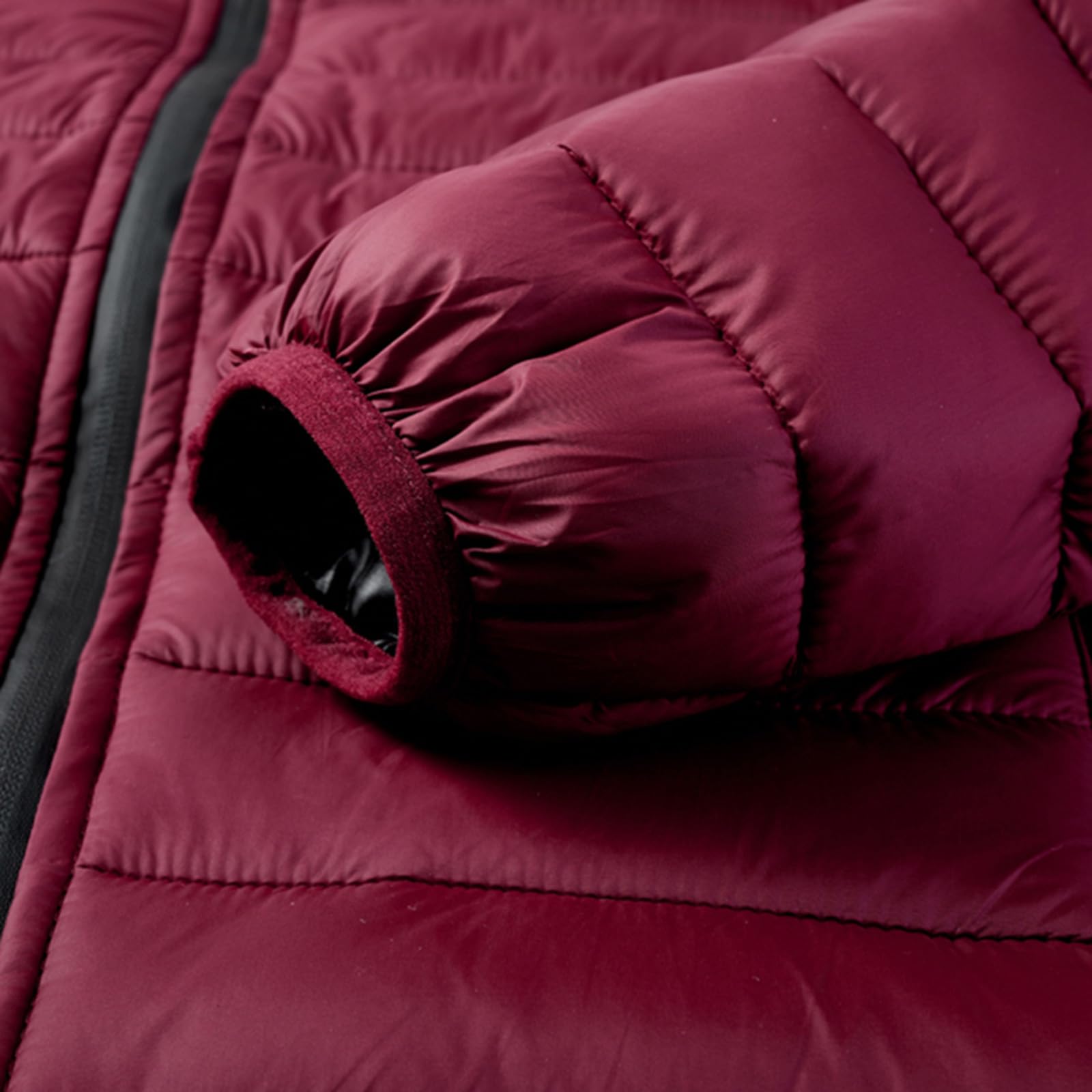 Piumino leggero da uomo, isolante, caldo, invernale, trapuntato, con cerniera intera, design con colletto rialzato, perfetto per il freddo e abbigliamento casual quotidiano, vestibilità comoda