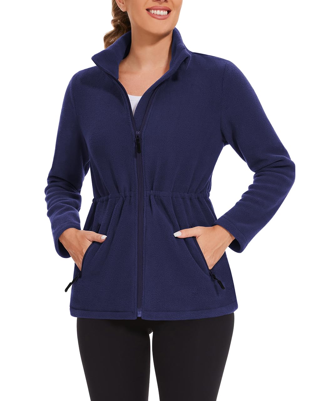 Soneven Giacca In Pile Da Donna Leggera Con Chiusura Lampo - Giacca In Pile Da Donna Leggera Con Chiusura Lampo Giacca In Pile Caldo Con Pratiche Tasche Giacca Da Sci Per Donna S 106615319 - 10